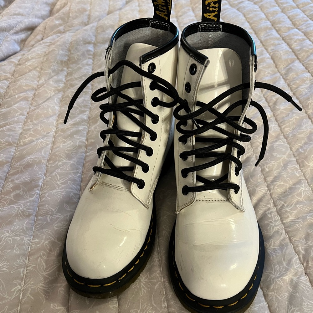 White Doc Martens size 7